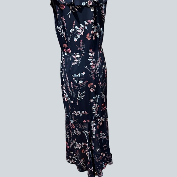 Banana Republic faux wrap hi low floral maxi dress size 10 - Picture 7 of 11